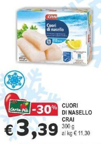 Crai CUORI DI NASELLO CRAI 300 g offerta