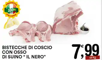 Gecop Bistecche di Coscio Con Osso di Suino''IL Nero'' offerta