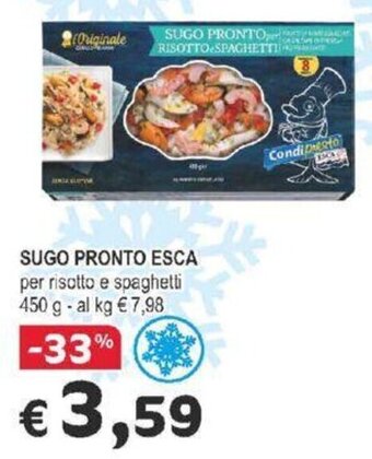 SUGO PRONTO ESCA per risotto e spaghetti 450 g