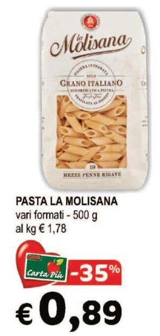 Crai PASTA LA MOLISANA vari formati - 500 g offerta