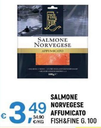 A&O SALMONE NORVEGESE AFFUMICATO FISH&FINE G. 100 offerta