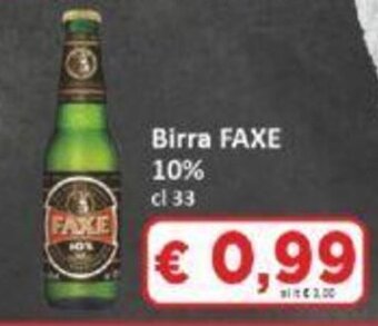Paghi Poco Birra FAXE 10% cl 33 offerta