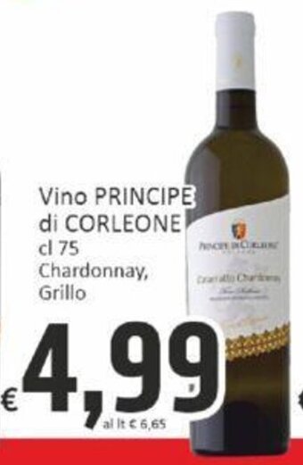 Paghi Poco Vino PRINCIPE di CORLEONE cl 75 offerta