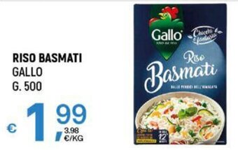 A&O RISO BASMATI GALLO G. 500 offerta