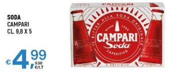 A&O SODA CAMPARI CL. 9,8 X 5 offerta