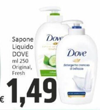 Paghi Poco Sapone Liquido DOVE ml 250 offerta
