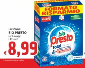 Fustone BIO PRESTO 62 Lavaggi