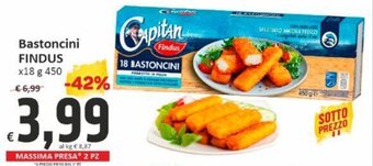 Bastoncini FINDUS x18 g 450