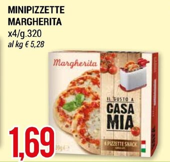 Hardis MINIPIZZETTE MARGHERITA x4/g.320 offerta