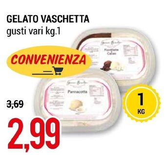 GELATO VASCHETTA gusti vari kg.1