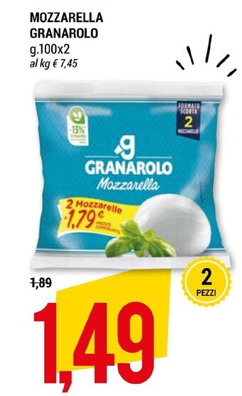 MOZZARELLA GRANAROLO g.100x2