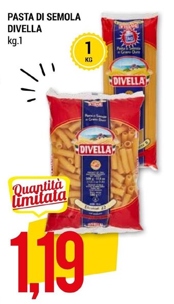 PASTA DI SEMOLA DIVELLA kg.1