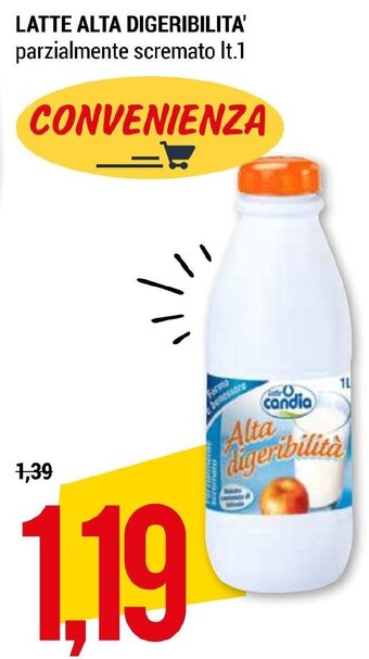 Hardis LATTE ALTA DIGERIBILITA' parzialmente scremato It.1 offerta