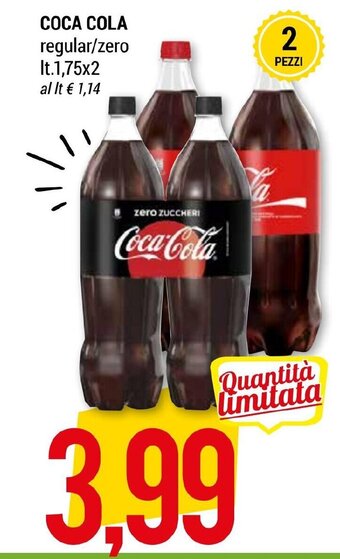 Hardis COCA COLA regular/zero It.1,75x2 offerta