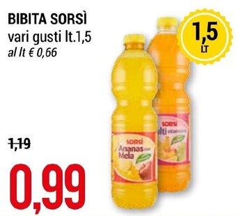 BIBITA SORSÌ vari gusti It.1,5