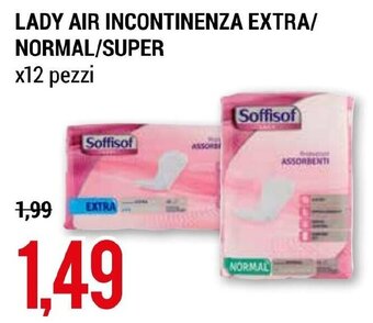 LADY AIR INCONTINENZA EXTRA/ NORMAL/SUPER x12 pezzi