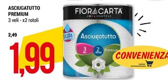 FIOR di CARTA ASCIUGATUTTO PREMIUM 3 veli - x2 rotoli