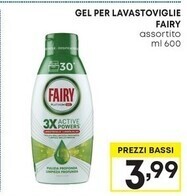 Pam Fairy gel per lavastoviglie offerta