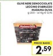 Pam Madama oliva olive nere denocciolate leccino d'abruzzo offerta