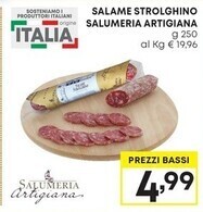Pam Salumeria artigiana salame strolghino offerta
