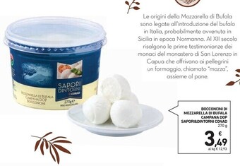 Spazio Conad Sapori & dintorni bocconcini di mozzarella di bufala campana dop offerta