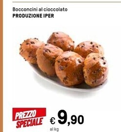 Iper La Grande Produzione iper bocconcini al cioccolato offerta