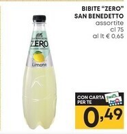 Pam San benedetto bibite zero offerta