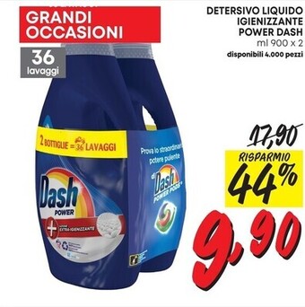 Pam Dash detersivo liquido igienizzante power offerta