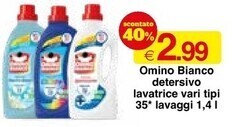 Sì con te Omino bianco detersivo lavatrice offerta
