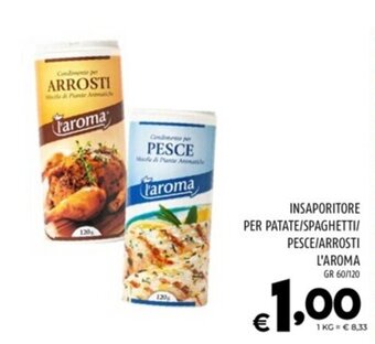 INSAPORITORE PER PATATE/SPAGHETTI/ PESCE/ARROSTI L'AROMA GR 60/120