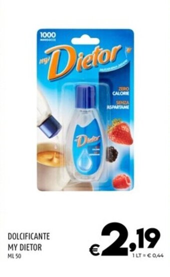 Il Centesimo DOLCIFICANTE MY DIETOR ML 50 offerta