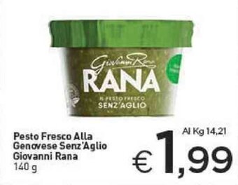 Crai Pesto Fresco Alla Genovese Senz'Aglio Giovanni Rana 140 g offerta