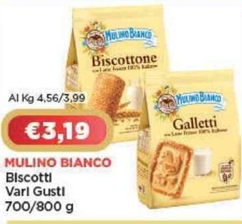 Crai MULINO BIANCO Biscotti Varl Gustl 700/800 g offerta