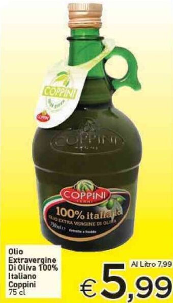 Crai Olio Extravergine Di Oliva 100% Italiano Coppini 75 cl offerta