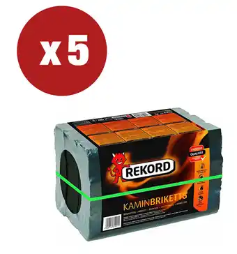 5 pezzi mattonelle di carbone da 10 kg - imballo da 50 kg