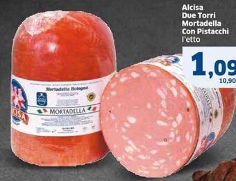Sigma Alcisa Due Torri Mortadella Con Pistacchi l'etto offerta