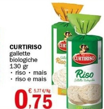 Curtiriso gallette biologiche 130 gr
