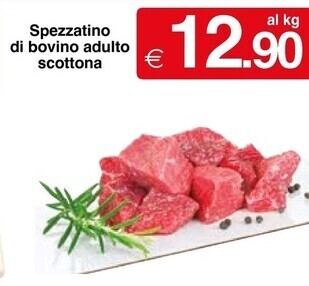 Sì con te Spezzatino di bovino adulto scottona offerta