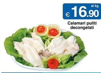 Calamari puliti decongelati