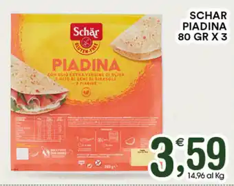 Gecop Schär Piadina 80gr x 3 offerta