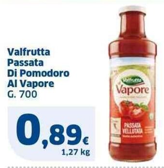Sigma Valfrutta Passata Di Pomodoro Al Vapore G. 700 offerta