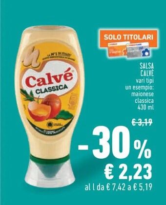 Conad Superstore SALSA CALVÈ 430 ml offerta