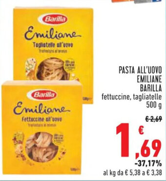 Conad Superstore PASTA ALL'UOVO EMILIANE BARILLA 500 g offerta