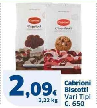 Sigma Cabrioni Biscotti Vari Tipi G. 650 offerta