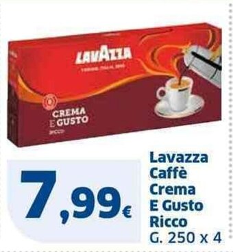 Lavazza Caffè Crema E Gusto Ricco G. 250 x 4