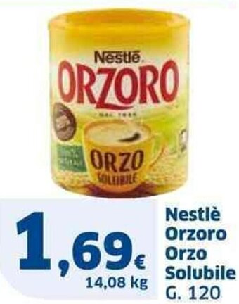 Sigma Nestlè Orzoro Orzo Solubile G. 120 offerta