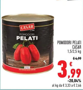 Conad Superstore POMODORI PELATI CASAR 1,5/2,5 kg offerta