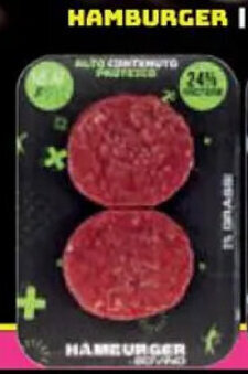 Conad Superstore HAMBURGER DI BOVINO MEAT FOR FIT conf. 100 g x 2 pezzi offerta