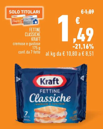 Conad Superstore FETTINE CLASSICHE KRAFT 175 g offerta