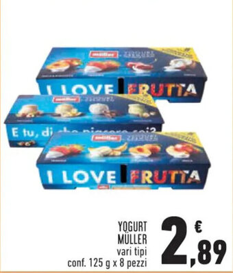 Conad Superstore YOGURT MÜLLER vari tipi conf. 125 g x 8 pezzi offerta
